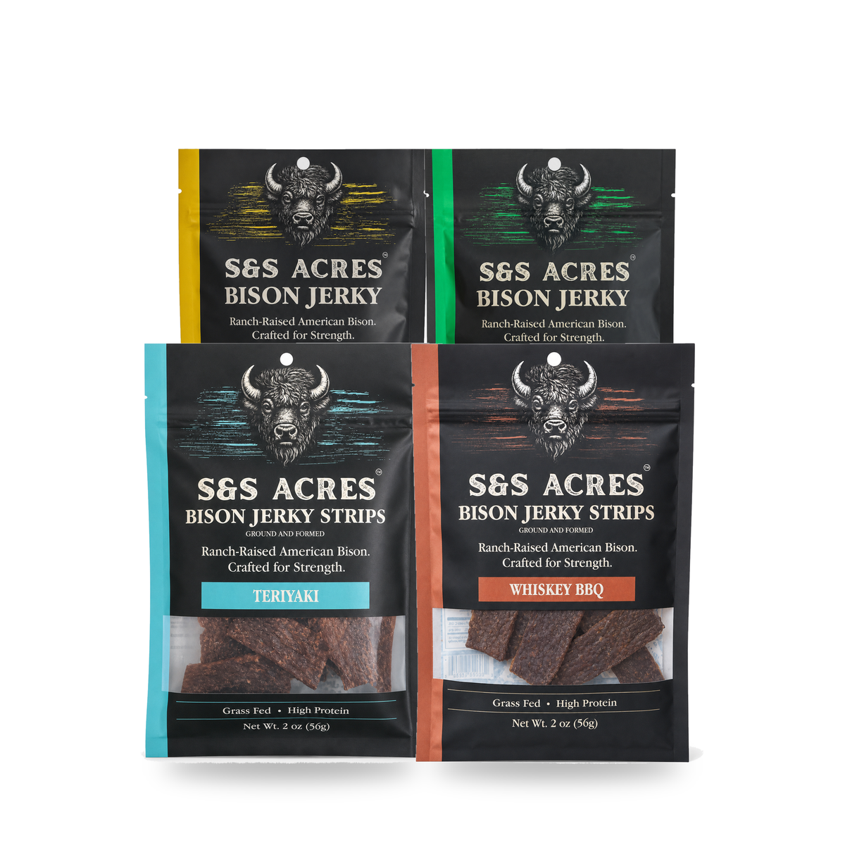 Tonka Club Ranch Hand — four pouches, even mix of jerky and strips