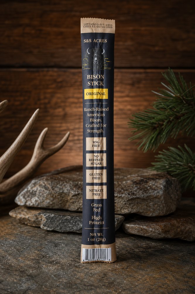 S&S Acres Bison Stick — Original, ranch stone