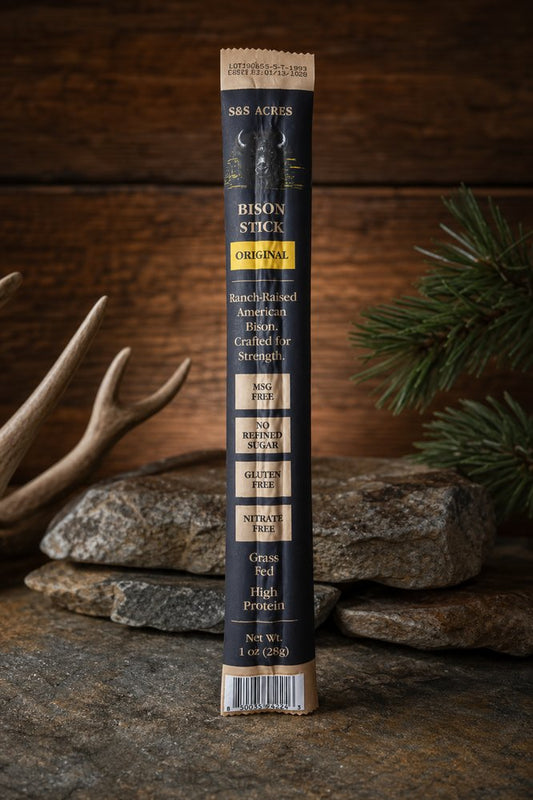 S&S Acres Bison Stick — Original, ranch stone